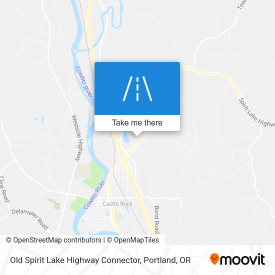 Mapa de Old Spirit Lake Highway Connector