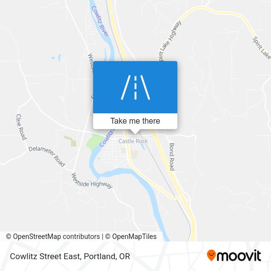 Mapa de Cowlitz Street East