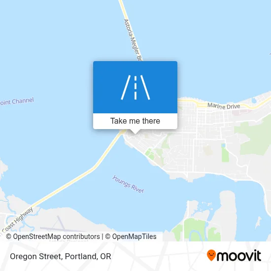 Oregon Street map
