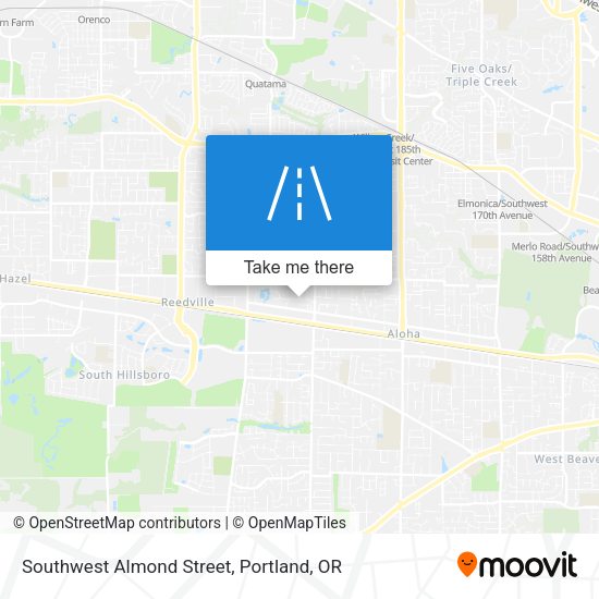Mapa de Southwest Almond Street