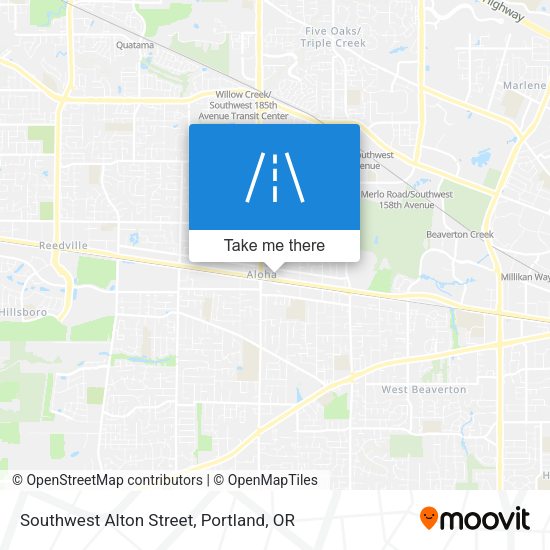 Southwest Alton Street map