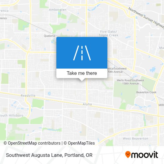 Southwest Augusta Lane map