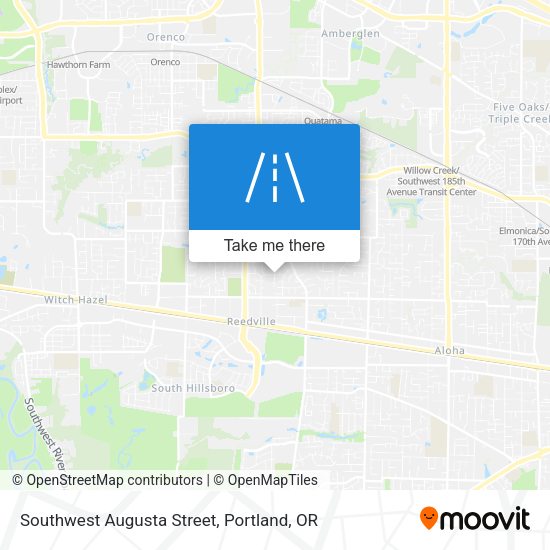 Southwest Augusta Street map