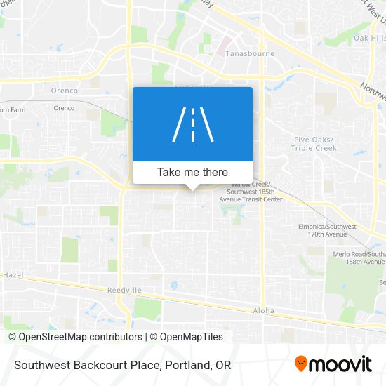 Southwest Backcourt Place map