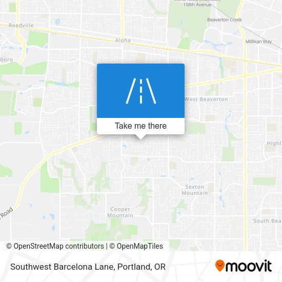Mapa de Southwest Barcelona Lane