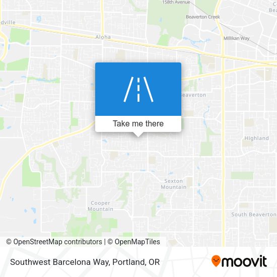 Southwest Barcelona Way map