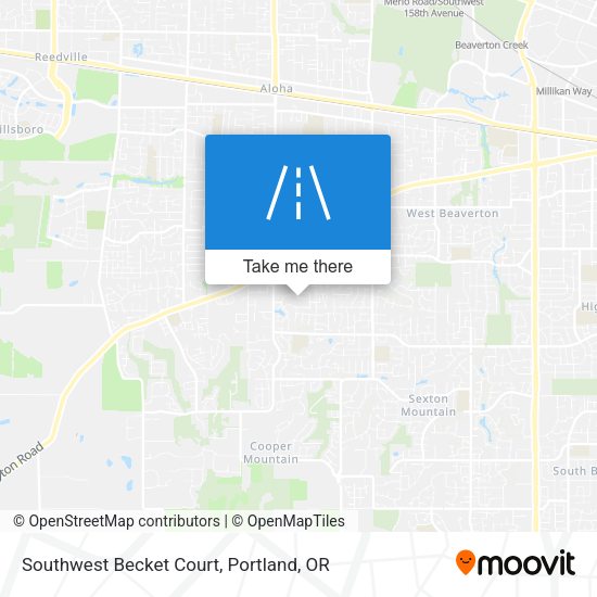 Southwest Becket Court map