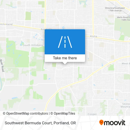Southwest Bermuda Court map