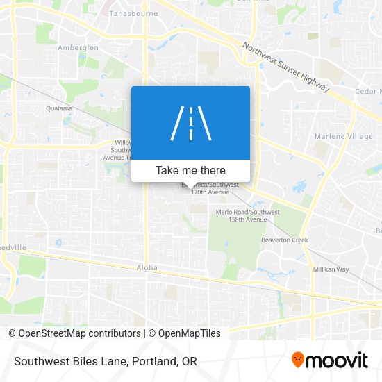Mapa de Southwest Biles Lane
