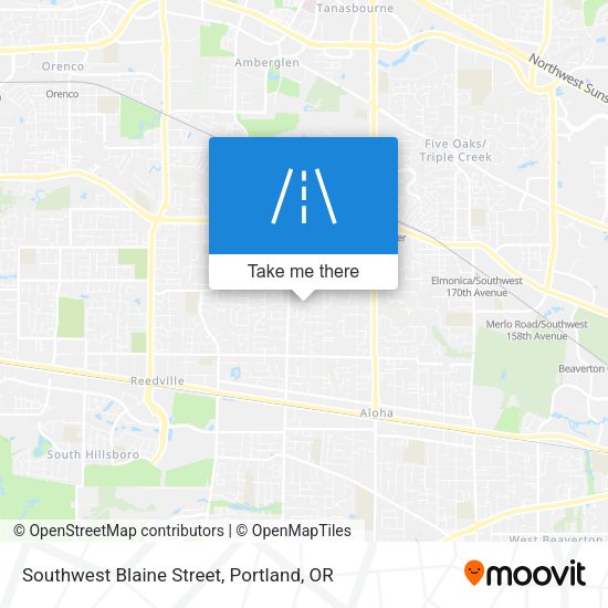 Mapa de Southwest Blaine Street