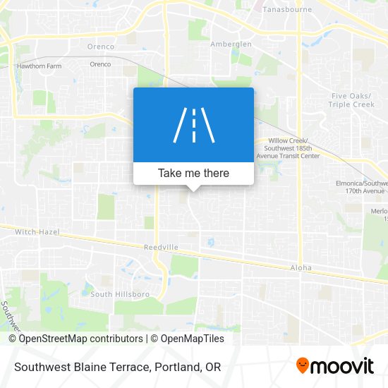 Southwest Blaine Terrace map