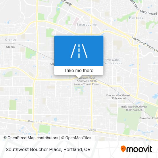 Southwest Boucher Place map