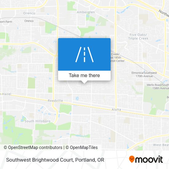 Southwest Brightwood Court map