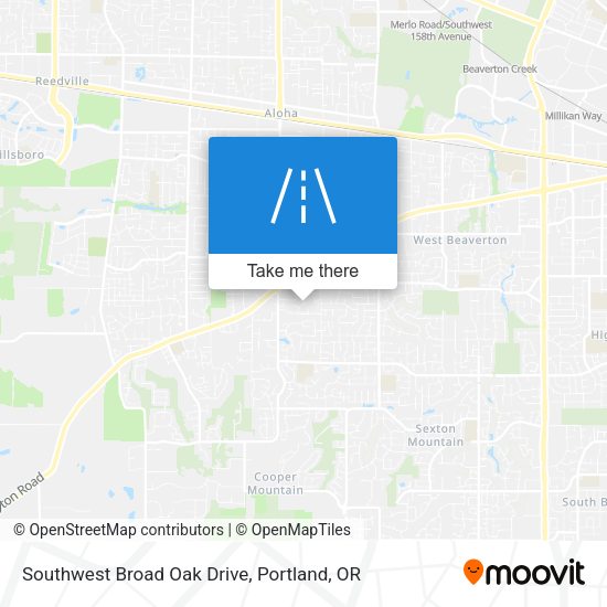 Southwest Broad Oak Drive map