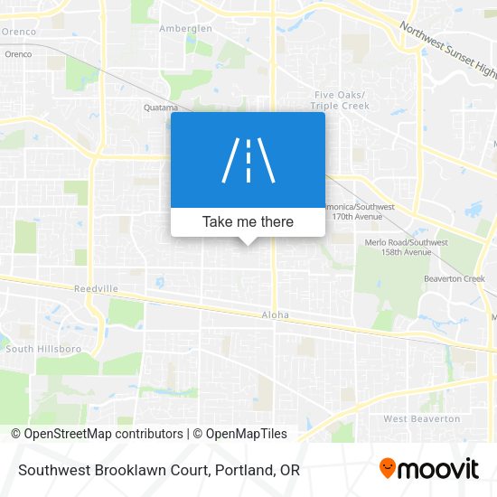 Mapa de Southwest Brooklawn Court