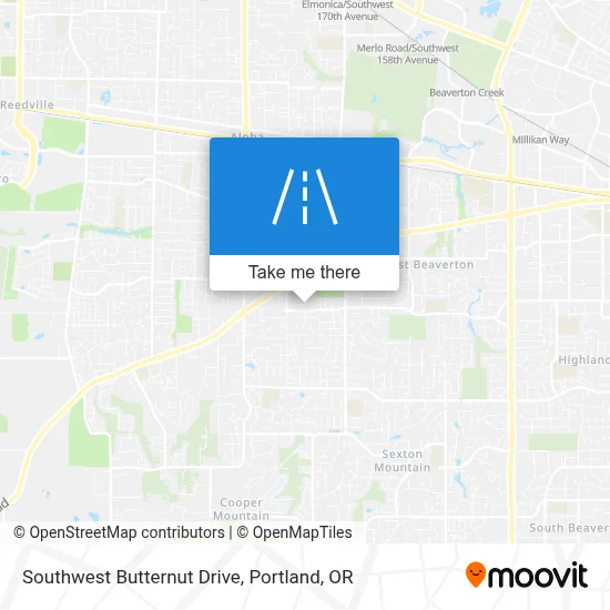 Southwest Butternut Drive map
