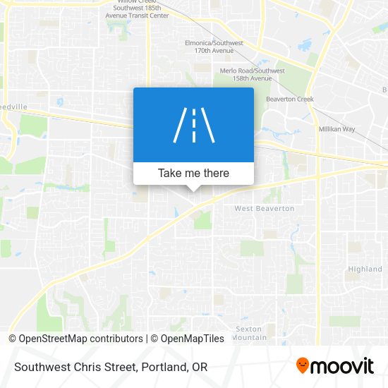 Southwest Chris Street map
