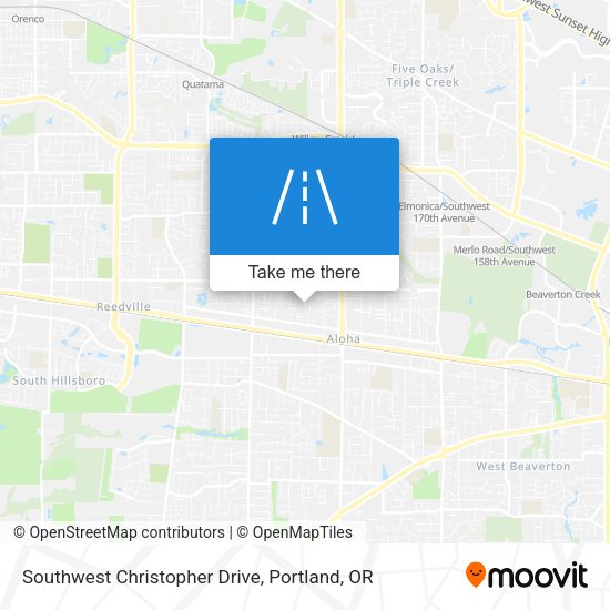 Southwest Christopher Drive map