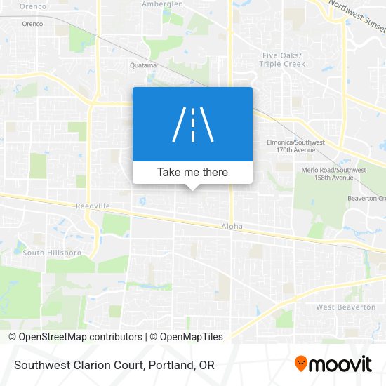 Southwest Clarion Court map