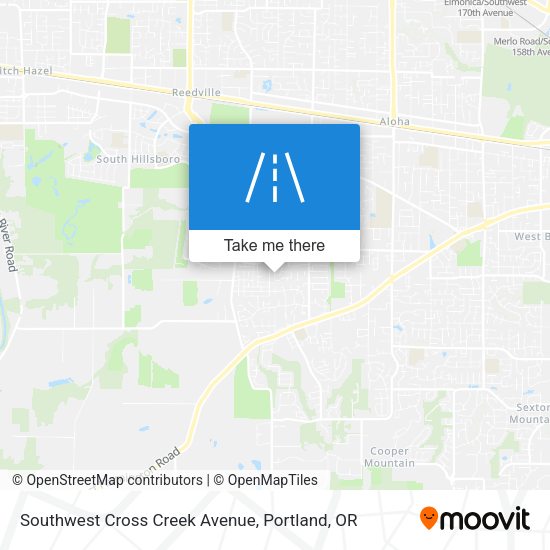Southwest Cross Creek Avenue map