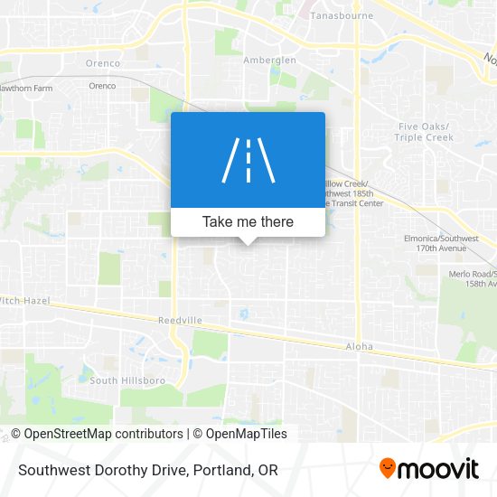 Mapa de Southwest Dorothy Drive