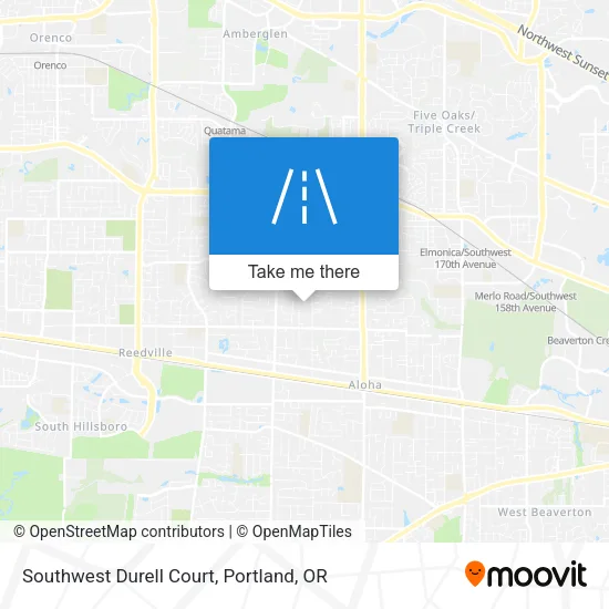 Southwest Durell Court map