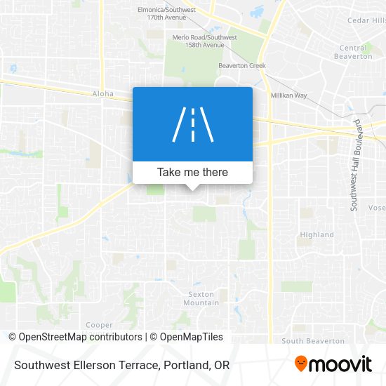 Mapa de Southwest Ellerson Terrace