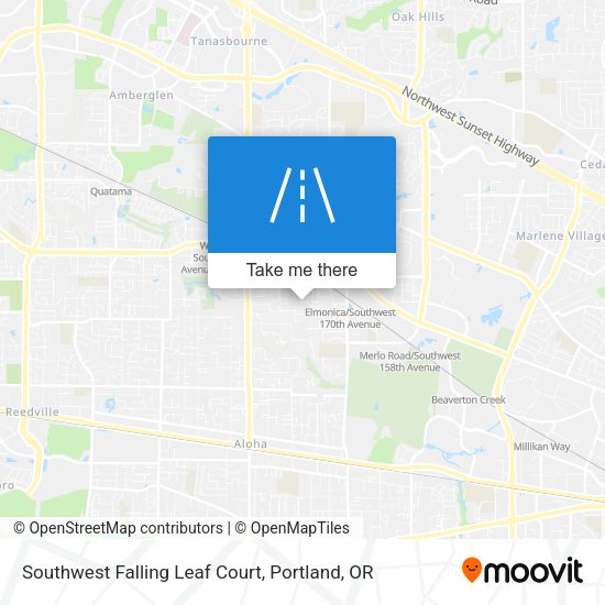 Mapa de Southwest Falling Leaf Court