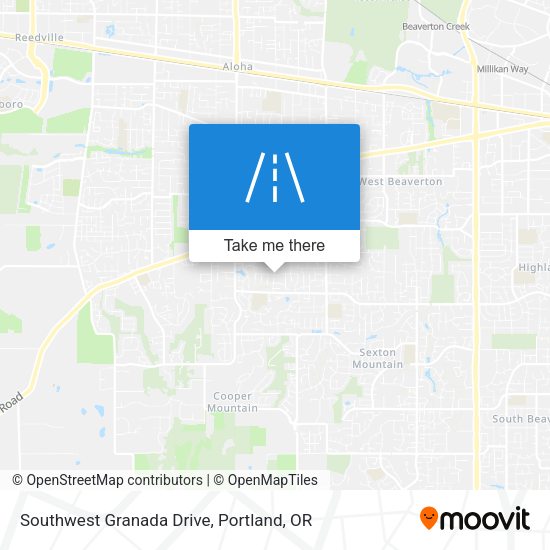 Mapa de Southwest Granada Drive