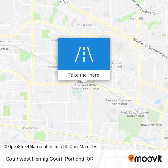 Southwest Hennig Court map