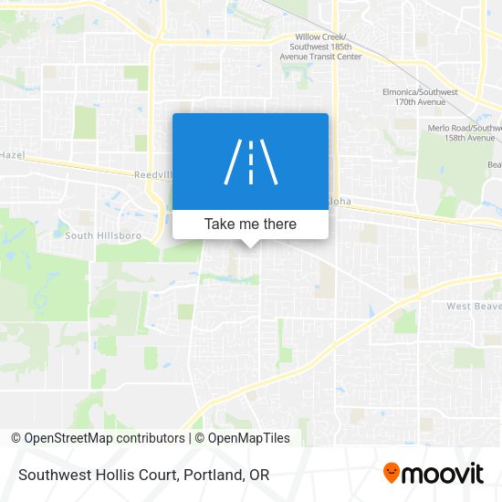 Mapa de Southwest Hollis Court