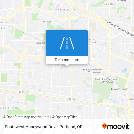 Mapa de Southwest Honeywood Drive