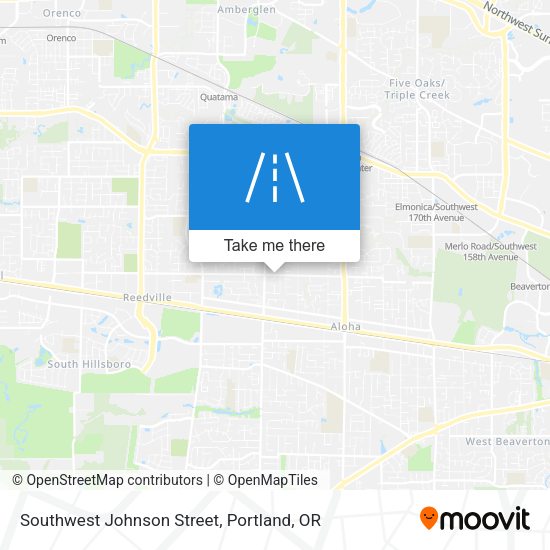 Southwest Johnson Street map