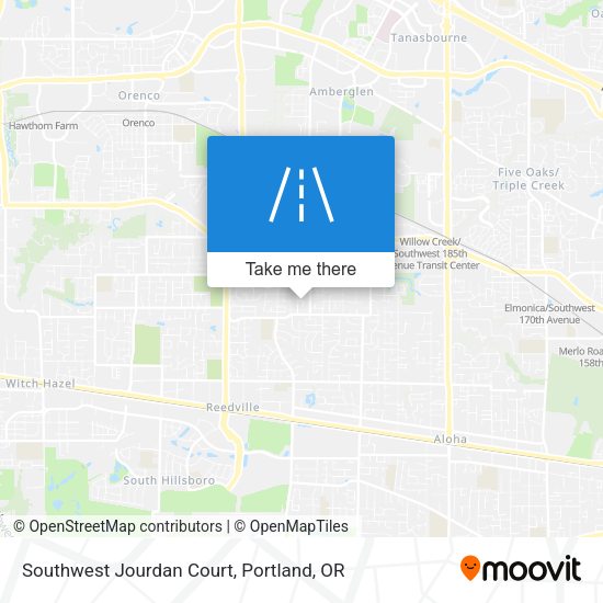 Mapa de Southwest Jourdan Court