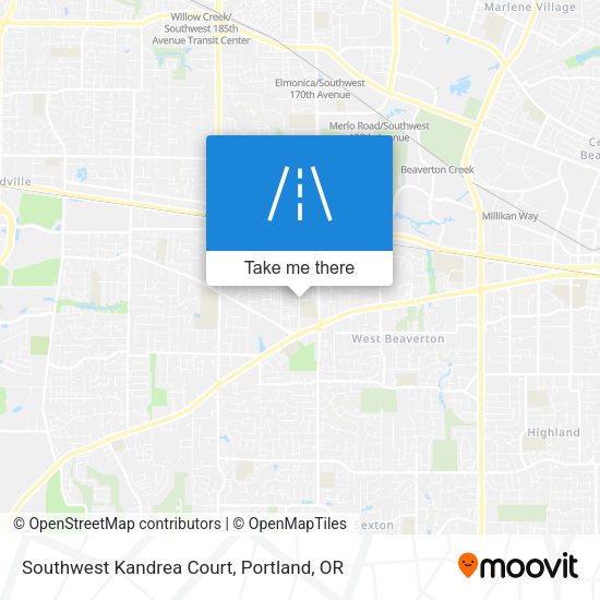 Mapa de Southwest Kandrea Court