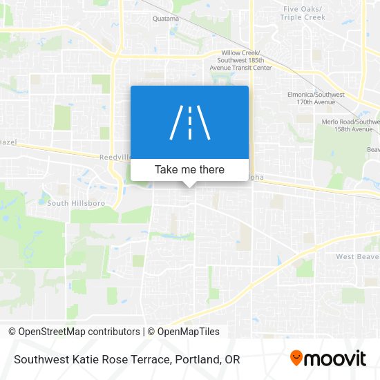 Southwest Katie Rose Terrace map