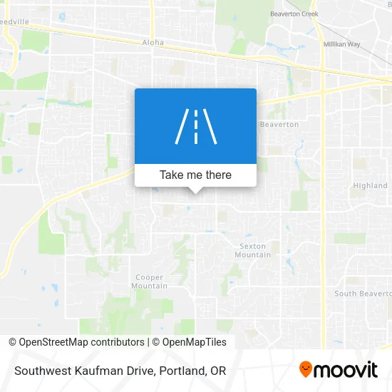 Southwest Kaufman Drive map