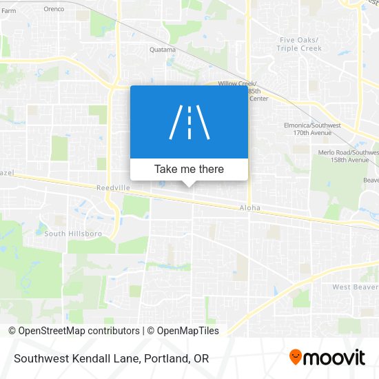 Southwest Kendall Lane map