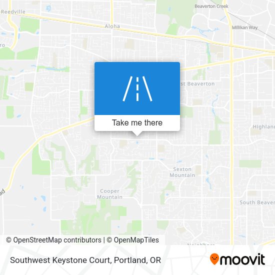 Southwest Keystone Court map