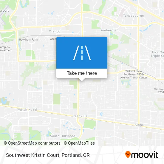 Southwest Kristin Court map