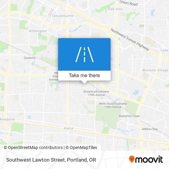 Southwest Lawton Street map