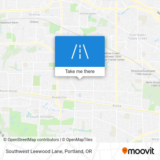 Mapa de Southwest Leewood Lane