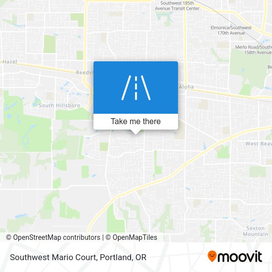 Southwest Mario Court map