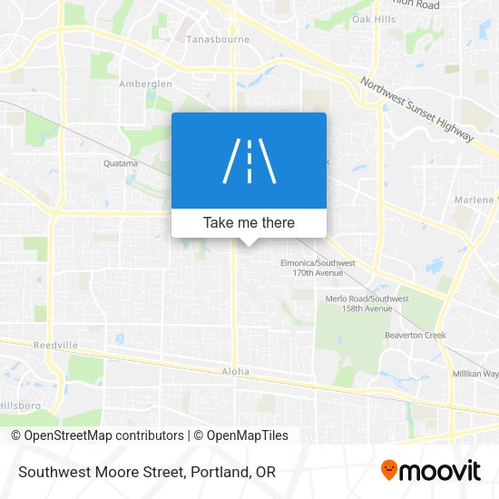 Mapa de Southwest Moore Street