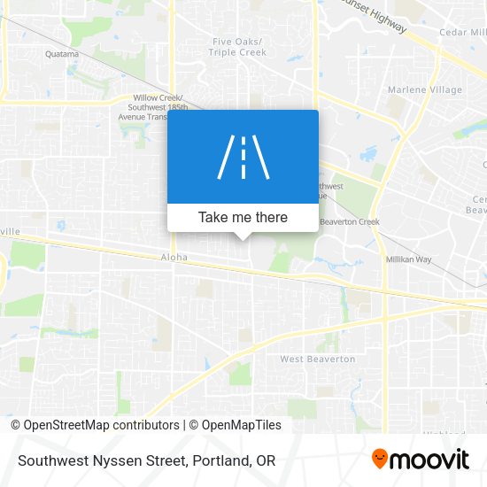 Mapa de Southwest Nyssen Street
