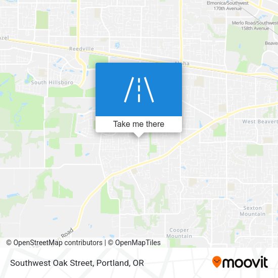 Mapa de Southwest Oak Street