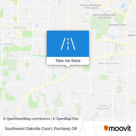 Southwest Oakville Court map
