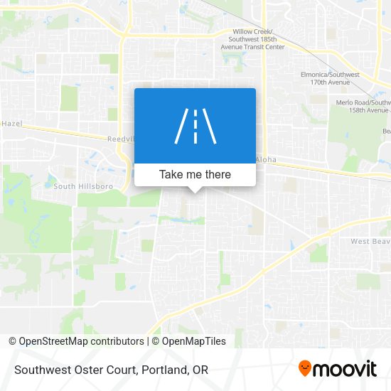 Southwest Oster Court map