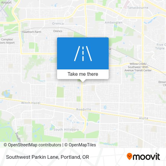 Southwest Parkin Lane map