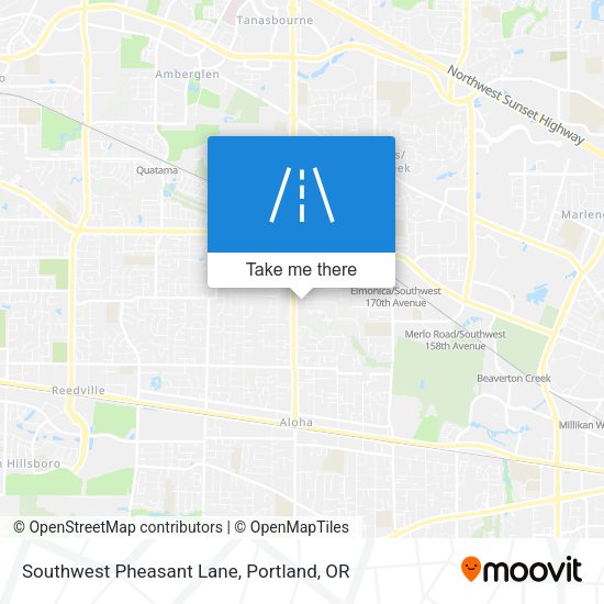 Southwest Pheasant Lane map